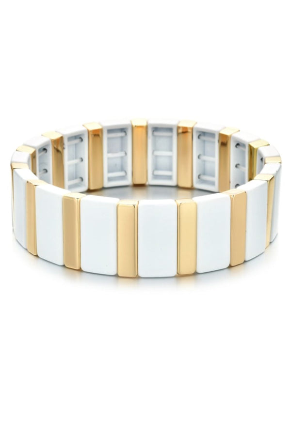 Keys bracelet | White & Gold
