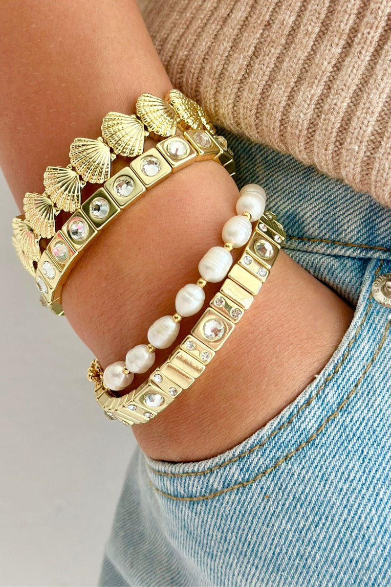 Gold Crystal Goddess bracelet