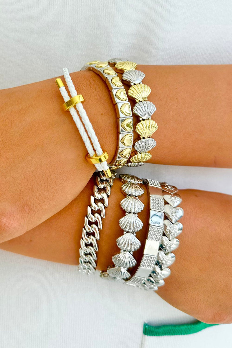 Shell Bracelet - Silver