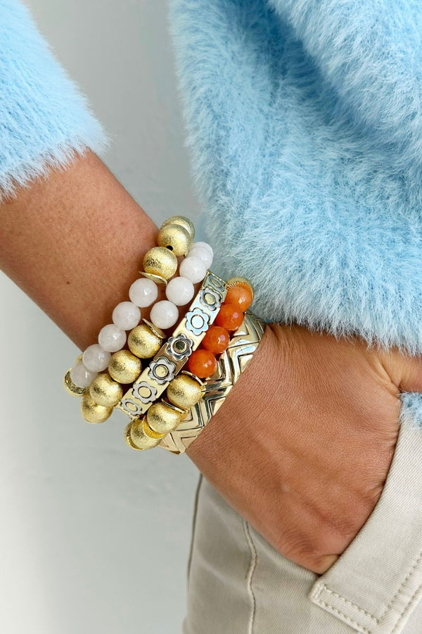 Glamour Puss bracelet | Gold and Moonstone
