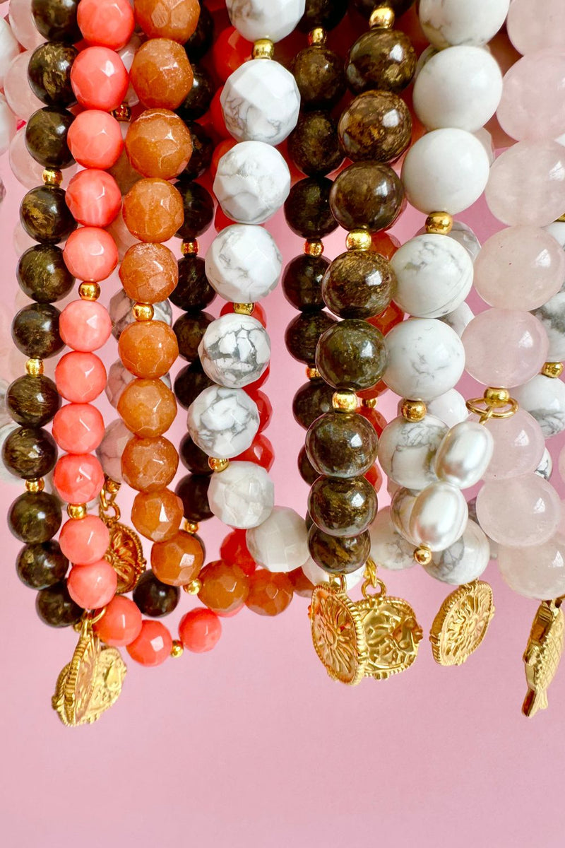 Chocolate Brown Coral Necklace