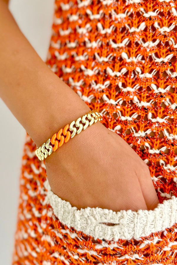 Gold Links - Neon Orange (PRE - ORDER)