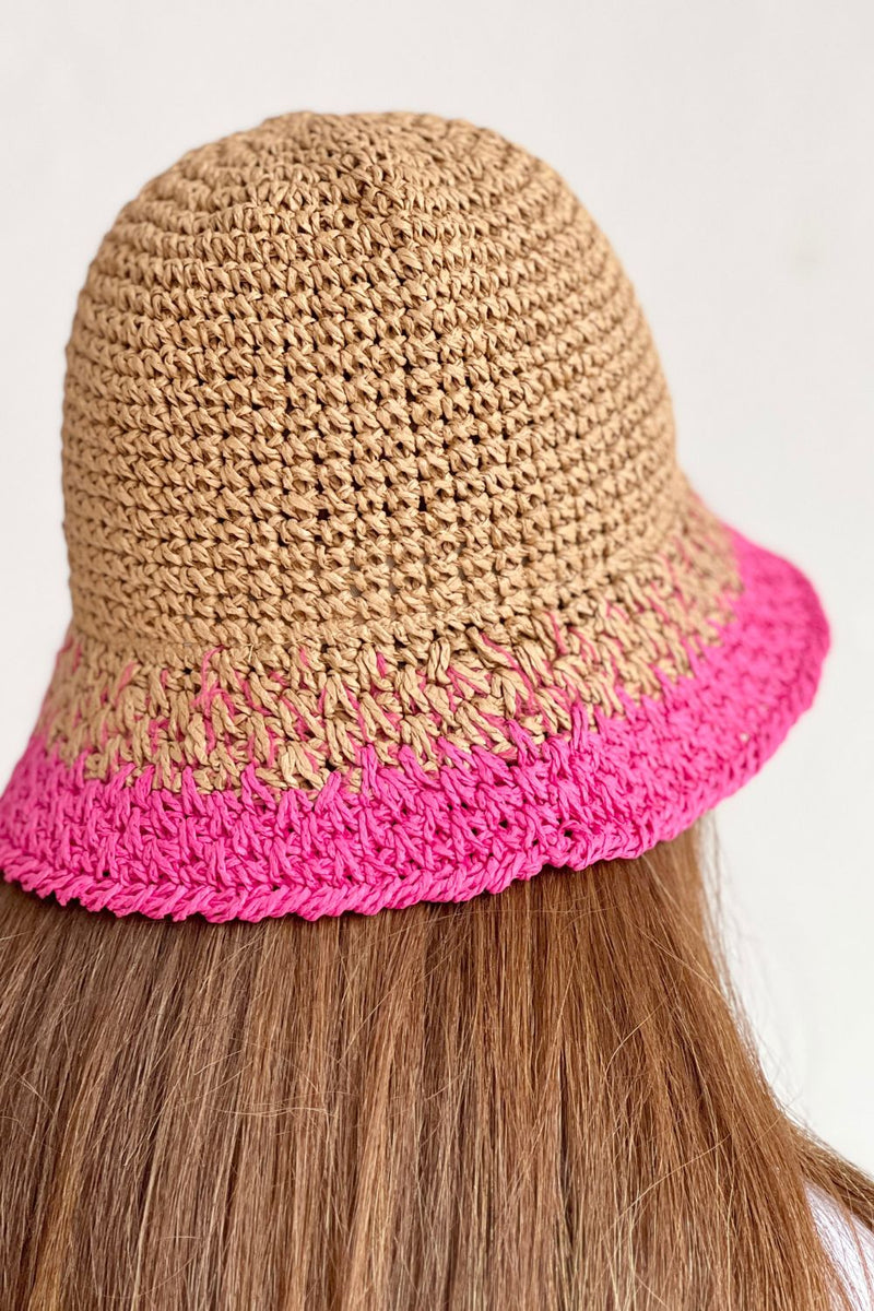 Crochet Bucket Hat - Pink