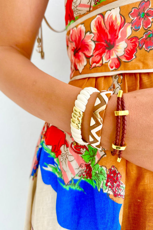 Puzzle bracelet | Brown