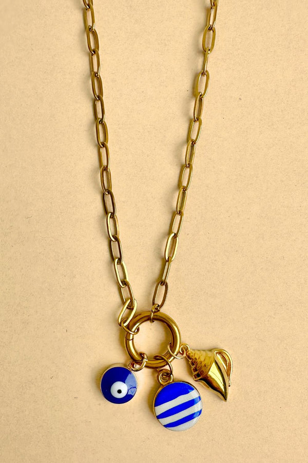 Mediterranean Charm Necklace