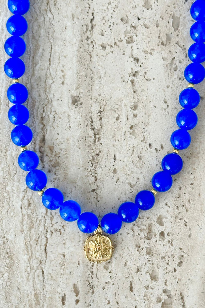 Cobalt Jade Necklace