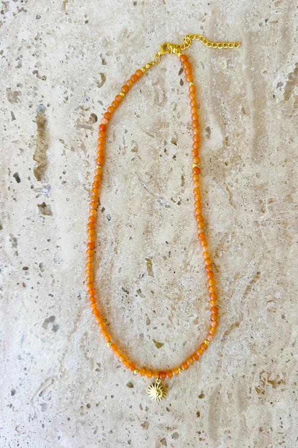 Brown dyed Jasper Necklace
