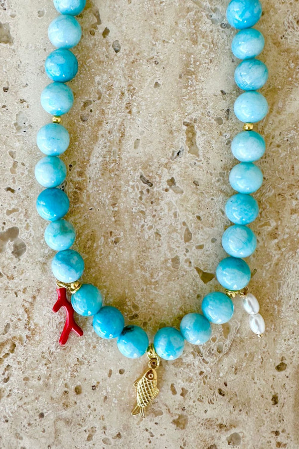 Dyed Lamar Jade Necklace