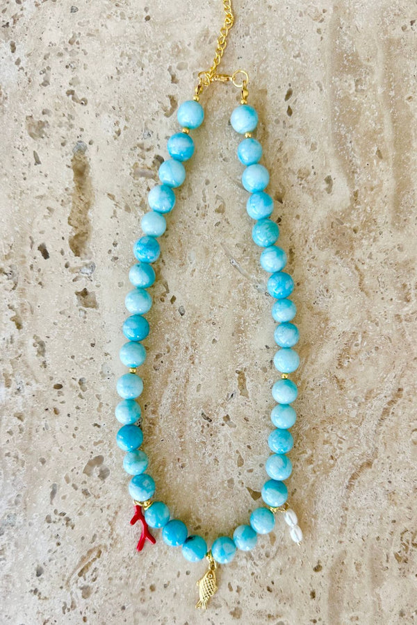 Dyed Lamar Jade Necklace