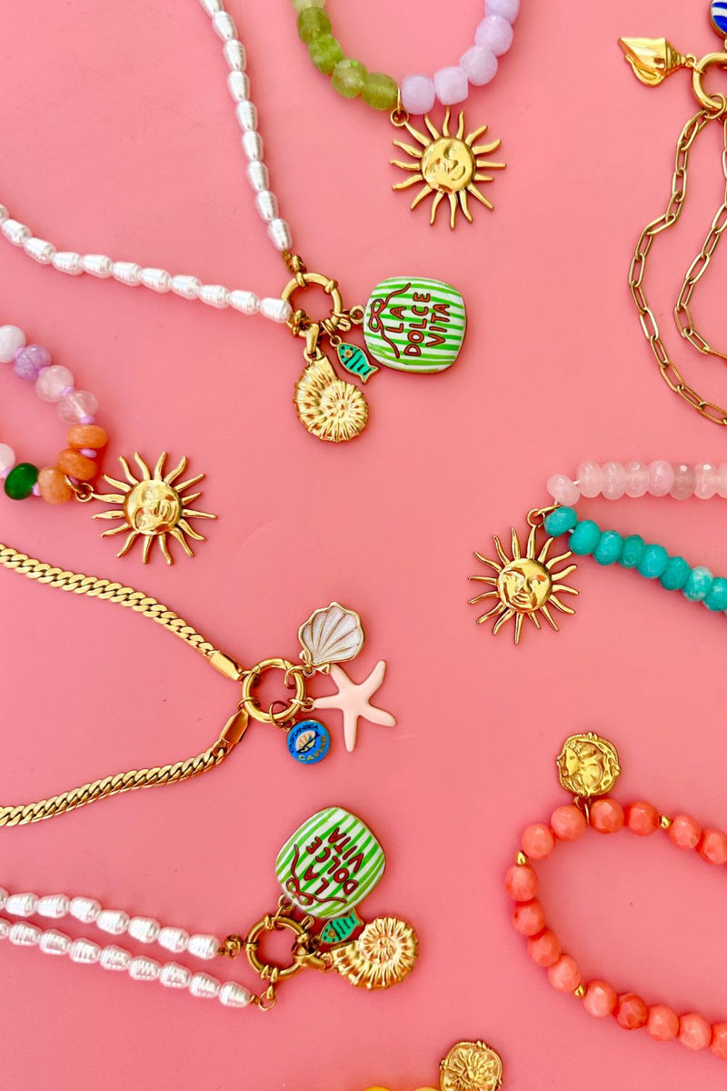 La Dolce Vita Charm Pearl Necklace - PRE ORDER