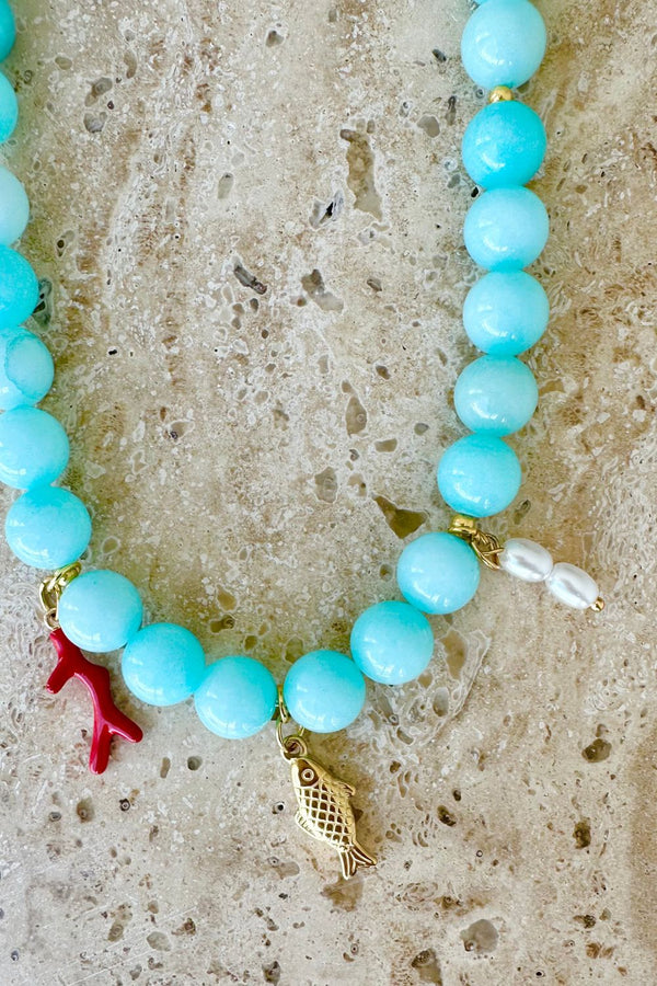 Blue Quartz Necklace