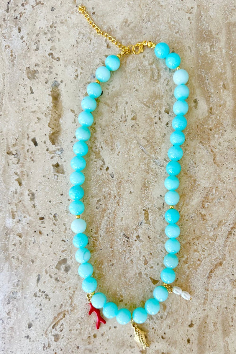 Blue Quartz Necklace