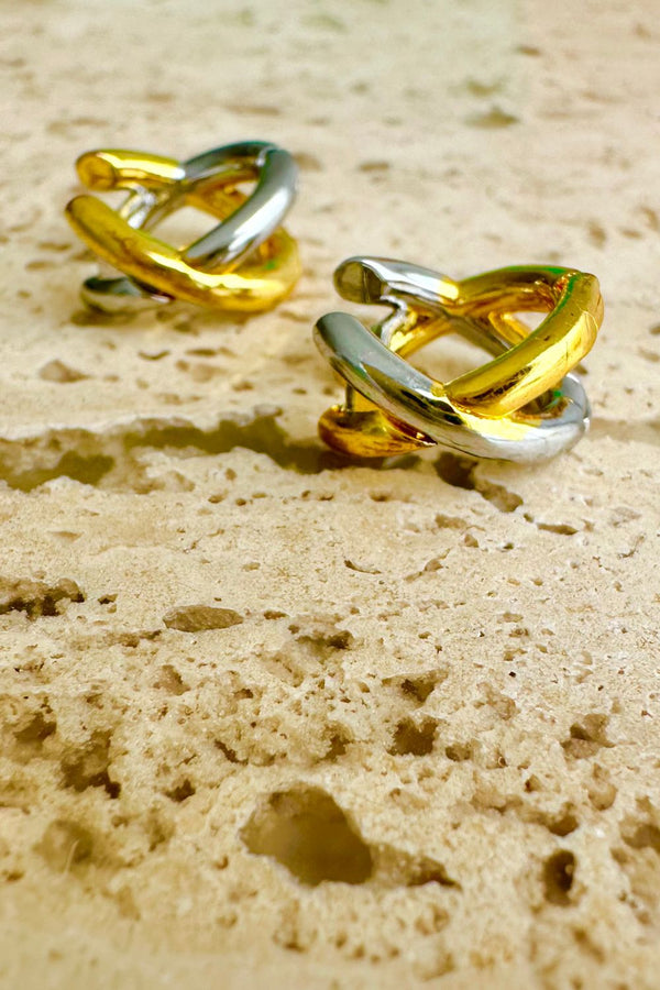 Cris Cross - silver and gold