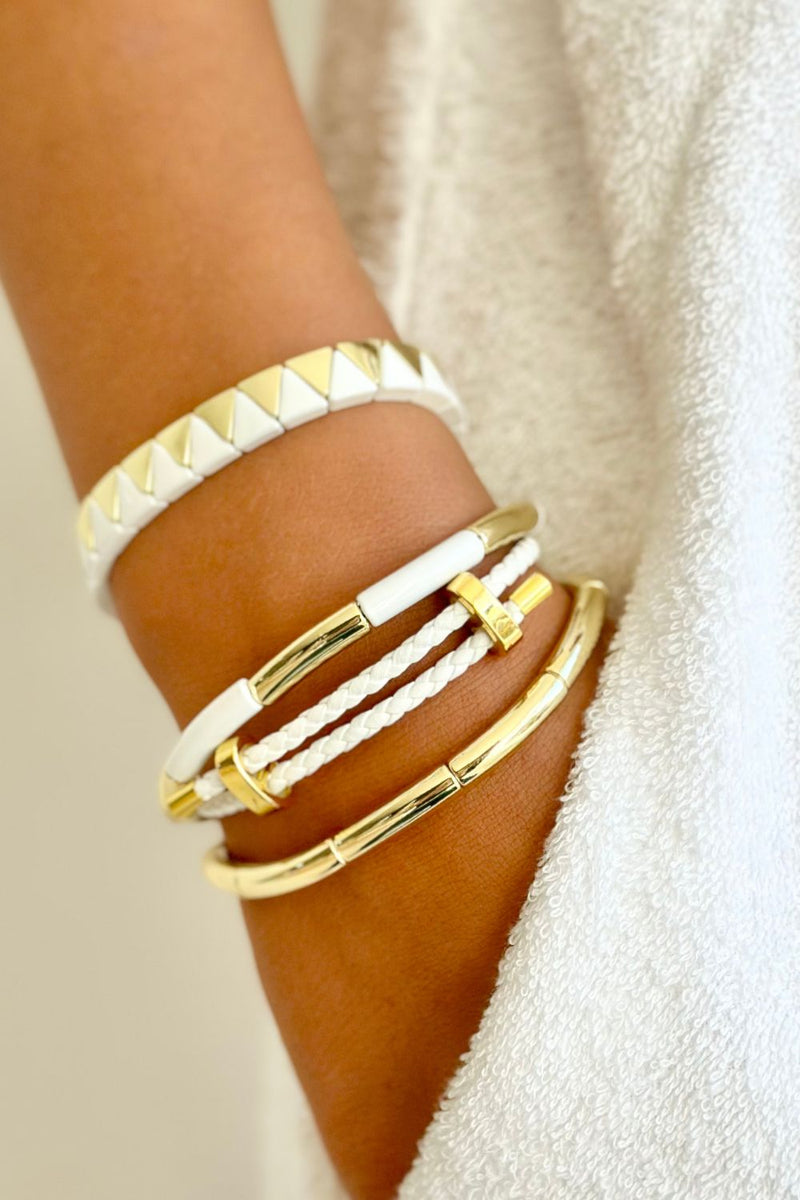 WHITE ROPE BRACELET