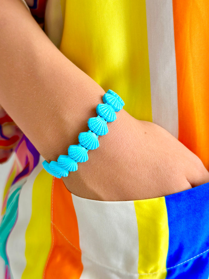 Shell bracelet - Bright Blue