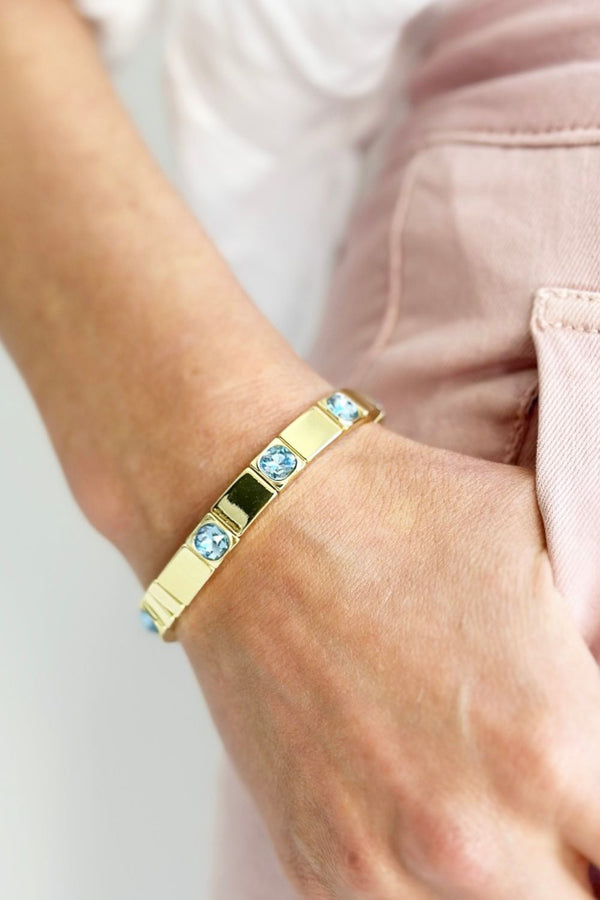 Queenie Bracelet gold/pale blue