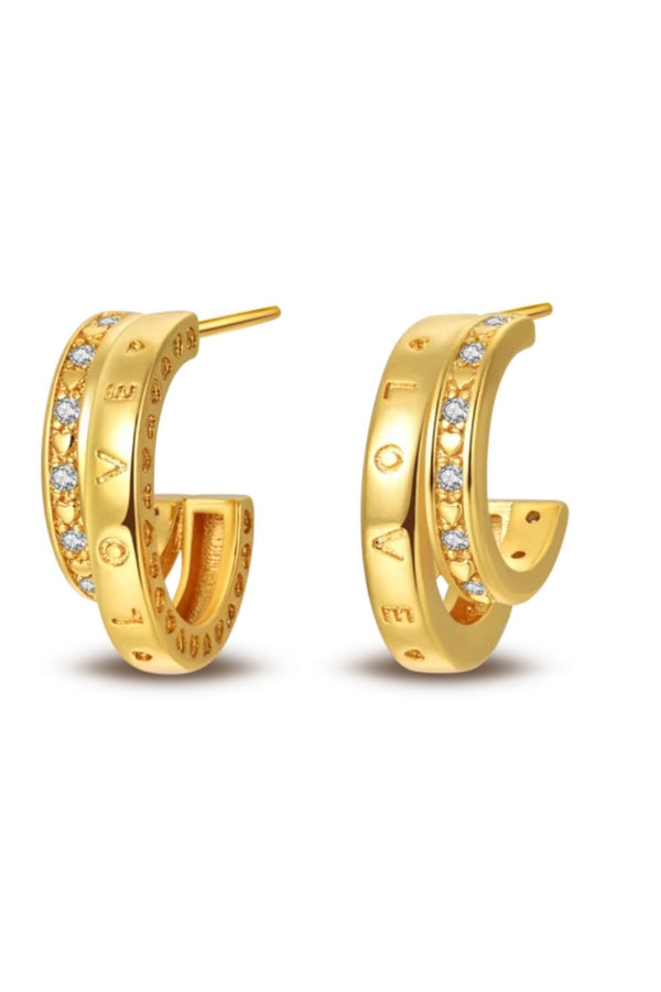 TWIN HOOP EARRINGS