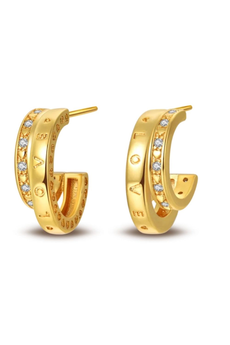 TWIN HOOP EARRINGS