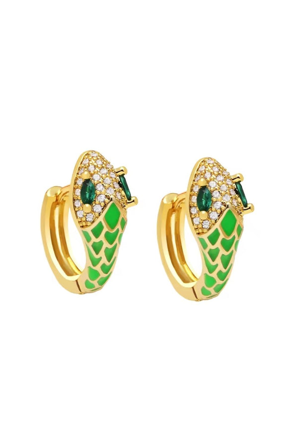 GREEN SNAKE HOOPS