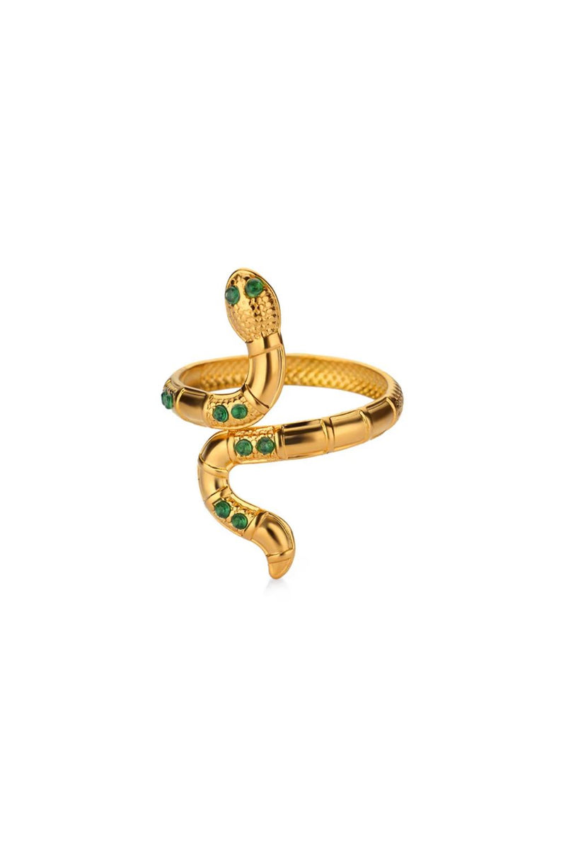 Snake Ring Green