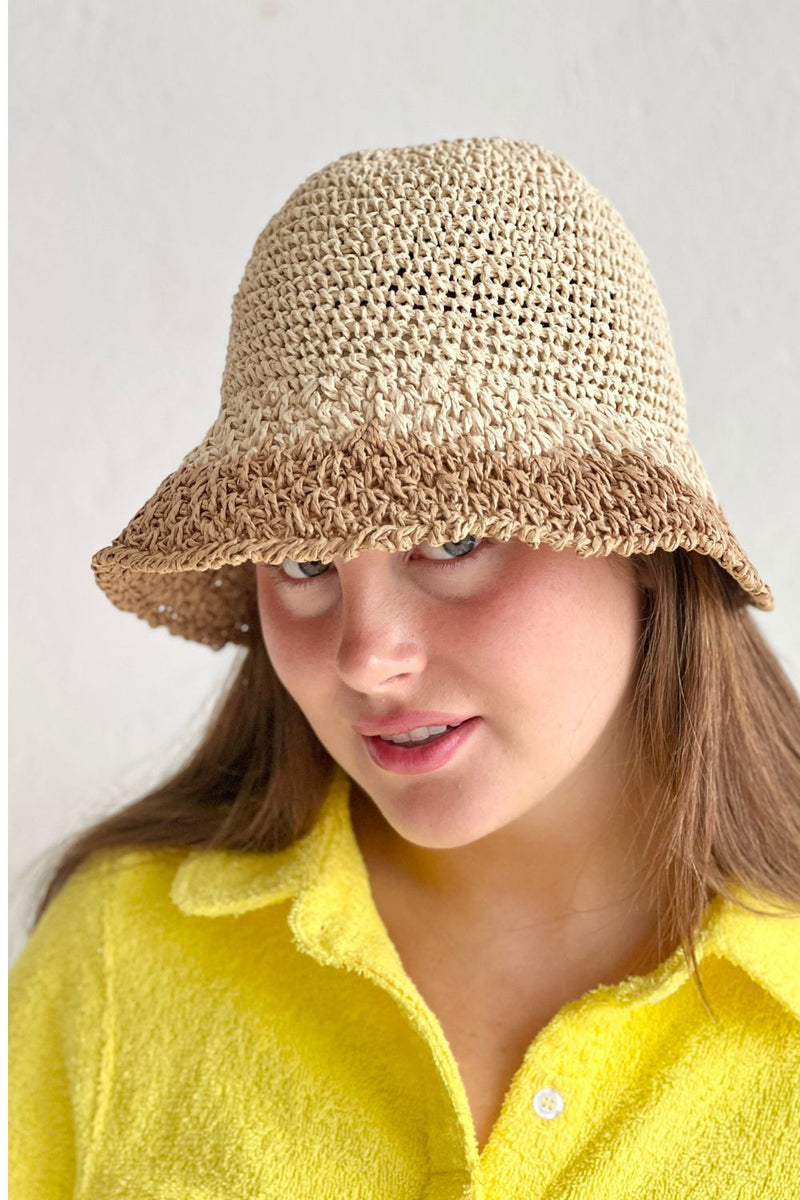 Crochet Bucket Hat - Natural