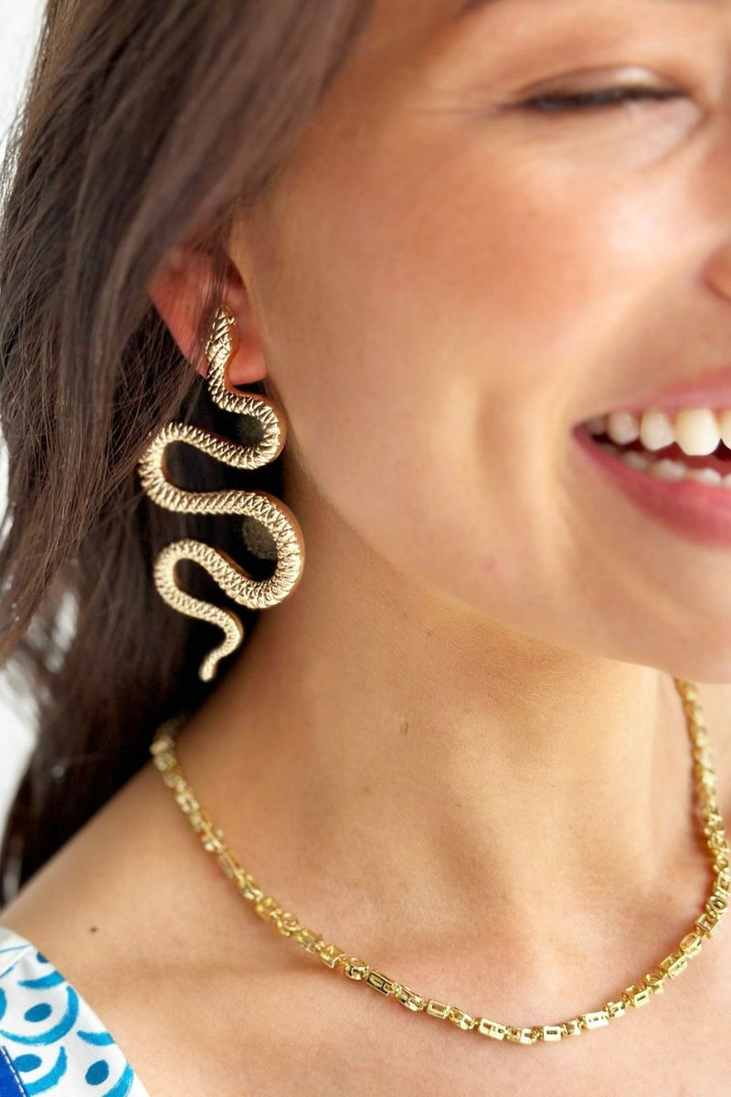 TREE SNAKE EARRINGS