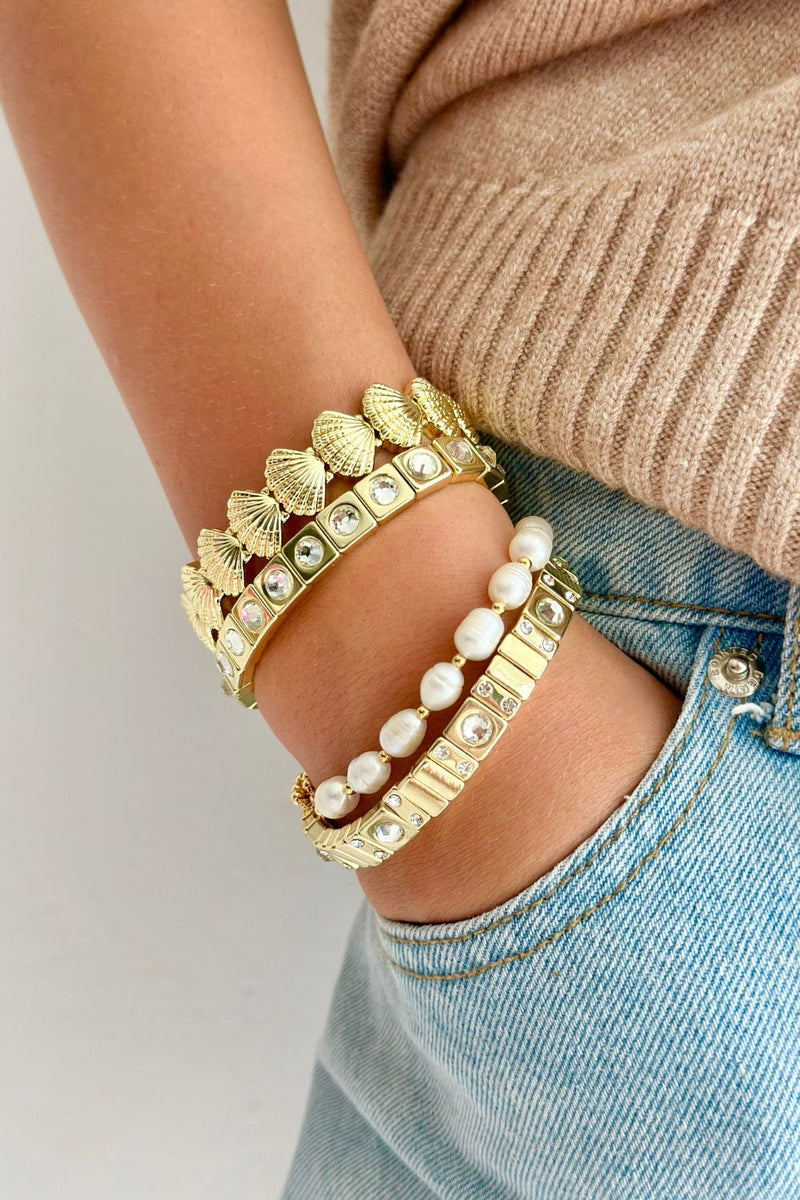 Gold Crystal Goddess bracelet