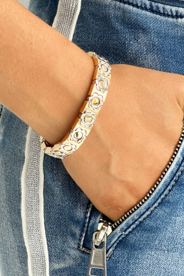 Daisy chain bracelet | SILVER & GOLD